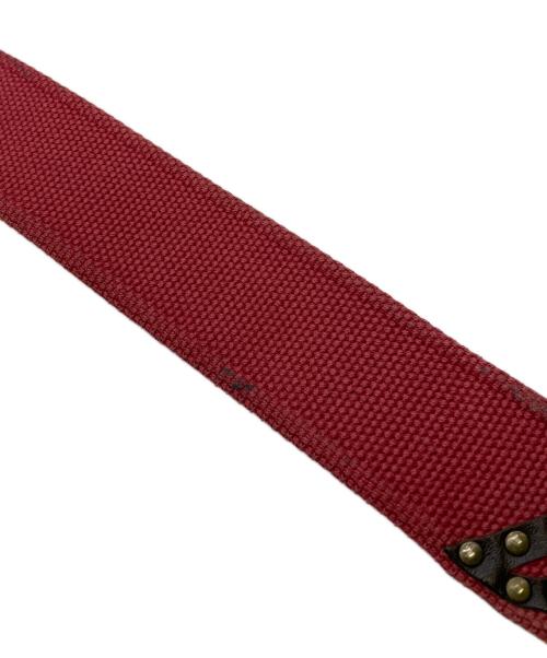 DOLCE & GABBANA（ドルチェ＆ガッバーナ）DOLCE & GABBANA (ドルチェ＆ガッバーナ) OLD スタッズベルト【イタリア製】 レッド サイズ:95CMの古着・服飾アイテム