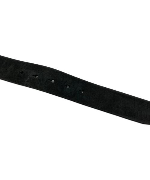 DIESEL（ディーゼル）DIESEL (ディーゼル) OLD レザーバックルベルト【イタリア製】 ブラック サイズ:95/38の古着・服飾アイテム