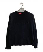 SUPREMEシュプリーム）の古着「22FW EMBOSSED SWEATER」｜ブラック