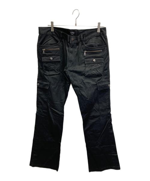 BURBERRY BLACK LABEL（バーバリーブラックレーベル）BURBERRY BLACK LABEL (バーバリーブラックレーベル) カーゴパンツ ブラック サイズ:85の古着・服飾アイテム