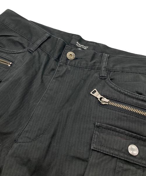 BURBERRY BLACK LABEL（バーバリーブラックレーベル）BURBERRY BLACK LABEL (バーバリーブラックレーベル) カーゴパンツ ブラック サイズ:85の古着・服飾アイテム