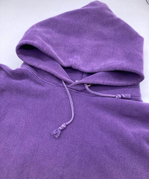 Champion REVERSE WEAVE（チャンピオン リバース ウィーブ）Champion REVERSE WEAVE (チャンピオン リバース ウィーブ) 90s プルオーバーフーディー【USA製】 パープル サイズ:Lの古着・服飾アイテム