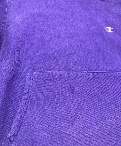 Champion REVERSE WEAVE（チャンピオン リバース ウィーブ）Champion REVERSE WEAVE (チャンピオン リバース ウィーブ) 90s プルオーバーフーディー【USA製】 パープル サイズ:Lの古着・服飾アイテム