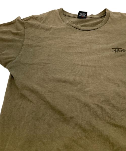 stussy（ステューシー）stussy (ステューシー) 00s Crown×SS Link Tee オリーブ サイズ:Mの古着・服飾アイテム