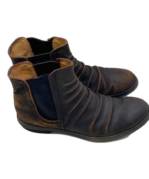 ATELIER CREATION CONCEPT（アトリエクリエーションコンセプト）ATELIER CREATION CONCEPT (アトリエクリエーションコンセプト) サイドゴアブーツ ブラウン サイズ:40の古着・服飾アイテム