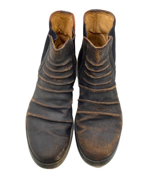 ATELIER CREATION CONCEPT（アトリエクリエーションコンセプト）ATELIER CREATION CONCEPT (アトリエクリエーションコンセプト) サイドゴアブーツ ブラウン サイズ:40の古着・服飾アイテム