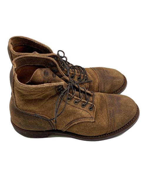 RED WING（レッドウィング）RED WING (レッドウィング) Iron Ranger Suede Work Boots ブラウン サイズ:8の古着・服飾アイテム