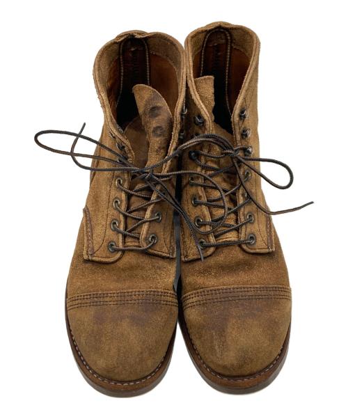 RED WING（レッドウィング）RED WING (レッドウィング) Iron Ranger Suede Work Boots ブラウン サイズ:8の古着・服飾アイテム