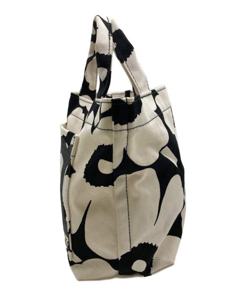 marimekko（マリメッコ）marimekko (マリメッコ) mono mini tote unikko/ハンドバッグ ブラック×ホワイトの古着・服飾アイテム