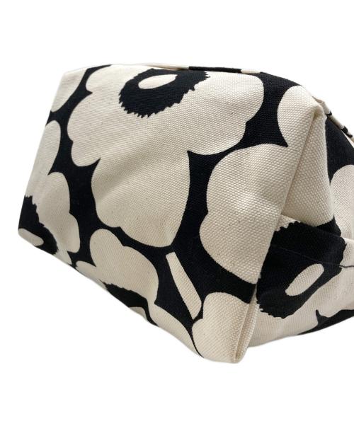 marimekko（マリメッコ）marimekko (マリメッコ) mono mini tote unikko/ハンドバッグ ブラック×ホワイトの古着・服飾アイテム