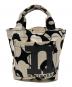 marimekko（マリメッコ）の古着「mono mini tote unikko/ハンドバッグ」｜ブラック×ホワイト