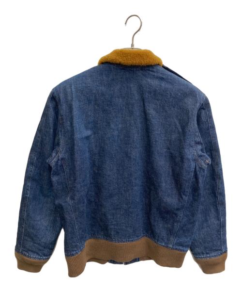 FULLCOUNT（フルカウント）FULLCOUNT (フルカウント) B-10型 デニムフライトジャケット インディゴ×ブラウン サイズ:FREEの古着・服飾アイテム