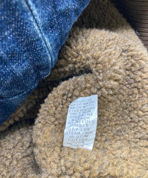 FULLCOUNT（フルカウント）FULLCOUNT (フルカウント) B-10型 デニムフライトジャケット インディゴ×ブラウン サイズ:FREEの古着・服飾アイテム