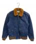 FULLCOUNT（フルカウント）の古着「B-10型 デニムフライトジャケット」｜インディゴ×ブラウン
