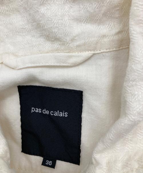 pas de calais（パドカレ）pas de calais (パドカレ) リネン混ワンピース アイボリー サイズ:36の古着・服飾アイテム