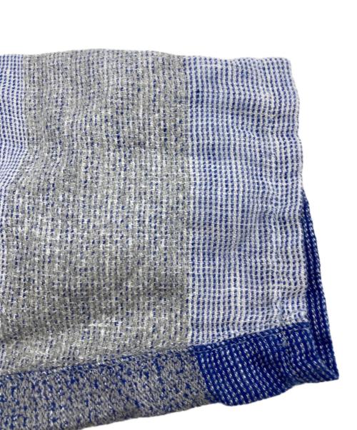 plantation（プランテーション）plantation (プランテーション) Linen Blend Check Dress Tunic ホワイト×ブルー サイズ:Mの古着・服飾アイテム