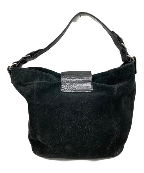 LAUREN RALPH LAUREN（ローレンラルフローレン）LAUREN RALPH LAUREN (ローレンラルフローレン) オールドスウェードハンドバッグ ブラックの古着・服飾アイテム