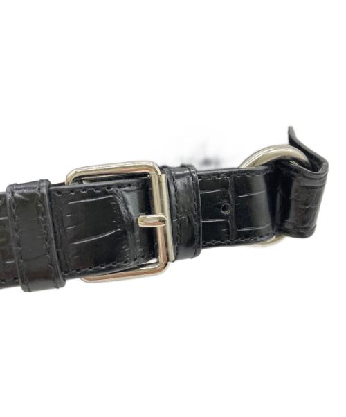 LAUREN RALPH LAUREN（ローレンラルフローレン）LAUREN RALPH LAUREN (ローレンラルフローレン) オールドスウェードハンドバッグ ブラックの古着・服飾アイテム