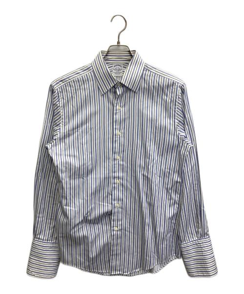 BROOKS BROTHERS（ブルックスブラザーズ）BROOKS BROTHERS (ブルックスブラザーズ) USA製 ストライプシャツ ブルー×ホワイト サイズ:15-33の古着・服飾アイテム