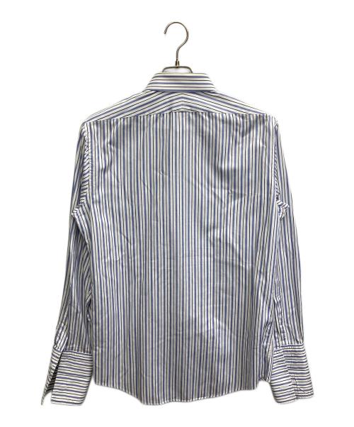 BROOKS BROTHERS（ブルックスブラザーズ）BROOKS BROTHERS (ブルックスブラザーズ) USA製 ストライプシャツ ブルー×ホワイト サイズ:15-33の古着・服飾アイテム