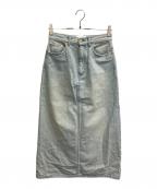 Tu es mon TRESORトゥ エ モン トレゾア）の古着「デニムスカート/THE EMERALD DENIM SKIRT」｜インディゴ