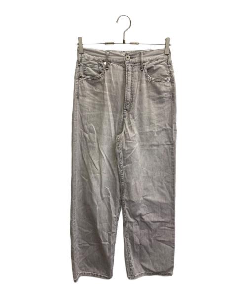 upper hights（アッパーハイツ）upper hights (アッパーハイツ) THE LAZY NIECE ストレートデニムパンツ グレー サイズ:22の古着・服飾アイテム