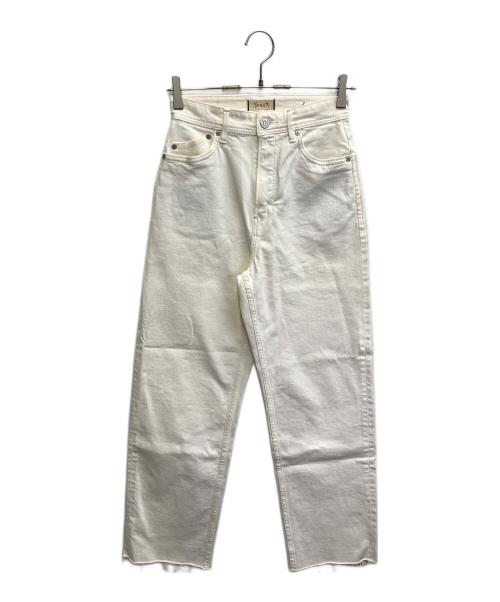 YANUK（ヤヌーク）YANUK (ヤヌーク) 別注 LEA ストレートホワイトデニム アイボリー サイズ:24の古着・服飾アイテム