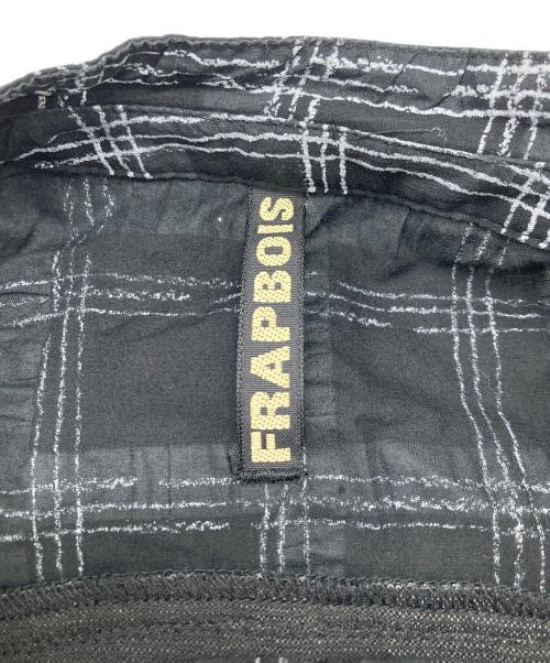 FRAPBOIS（フラボア）FRAPBOIS (フラボア) ソフトチェック ブラウス シャツ ブラック サイズ:1の古着・服飾アイテム