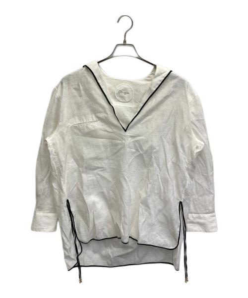 pheeta（フィータ）pheeta (フィータ) セーラーカラーブラウス/Lily シャツ ホワイト サイズ:表記無しの古着・服飾アイテム