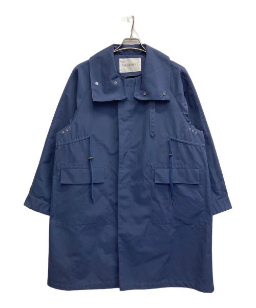 VACHEMENT（ヴァシュモン）VACHEMENT (ヴァシュモン) 別注スタンドネックロングコート ネイビー サイズ:FREEの古着・服飾アイテム