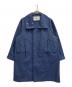 VACHEMENT（ヴァシュモン）の古着「別注スタンドネックロングコート」｜ネイビー