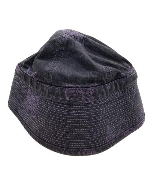 Needles（ニードルズ）Needles (ニードルズ) 刺繍セーラーハット パープル サイズ:Mの古着・服飾アイテム