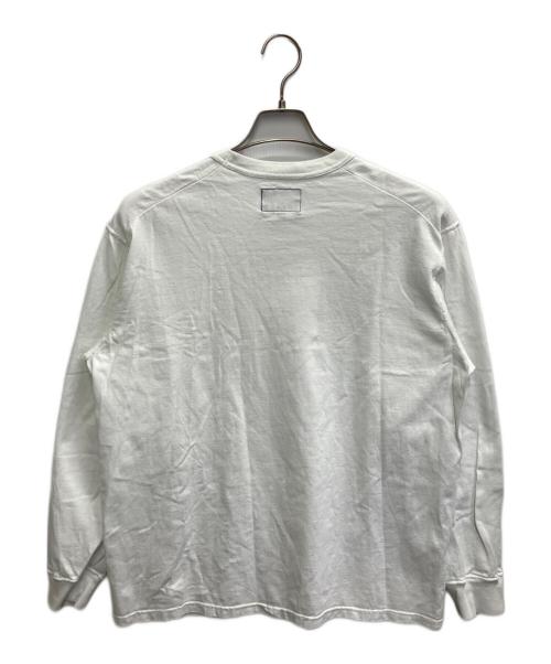 THE NORTHFACE PURPLELABEL（ザ・ノースフェイス パープルレーベル）THE NORTHFACE PURPLELABEL (ザ・ノースフェイス パープルレーベル) 7oz Long Sleeve Pocket Tee/長袖カットソー ホワイト サイズ:Mの古着・服飾アイテム