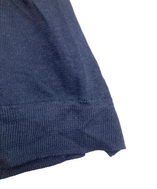 PICONE（ピッコーネ）PICONE (ピッコーネ) 麻混ロングニットベスト ネイビー サイズ:38の古着・服飾アイテム