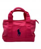 POLO RALPH LAURENポロ・ラルフローレン）の古着「ハンドバッグ」｜ピンク