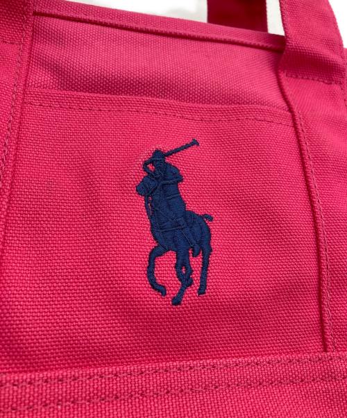 POLO RALPH LAUREN（ポロ・ラルフローレン）POLO RALPH LAUREN (ポロ・ラルフローレン) ハンドバッグ ピンクの古着・服飾アイテム