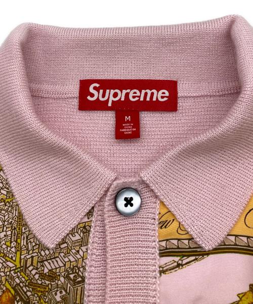 SUPREME（シュプリーム）Supreme (シュプリーム) 23AW SILK MAP CARDIGAN ピンク サイズ:Ｍの古着・服飾アイテム