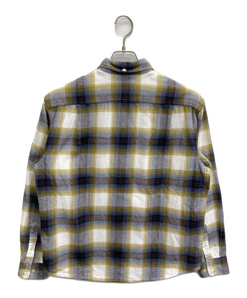 SUPREME（シュプリーム）Supreme (シュプリーム) 22SS Brushed Plaid Flannel Shirt オリーブ×ホワイト サイズ:Sの古着・服飾アイテム