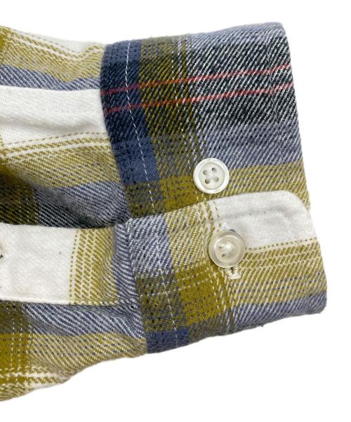 SUPREME（シュプリーム）Supreme (シュプリーム) 22SS Brushed Plaid Flannel Shirt オリーブ×ホワイト サイズ:Sの古着・服飾アイテム