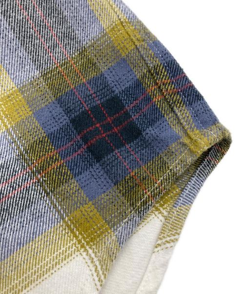 SUPREME（シュプリーム）Supreme (シュプリーム) 22SS Brushed Plaid Flannel Shirt オリーブ×ホワイト サイズ:Sの古着・服飾アイテム
