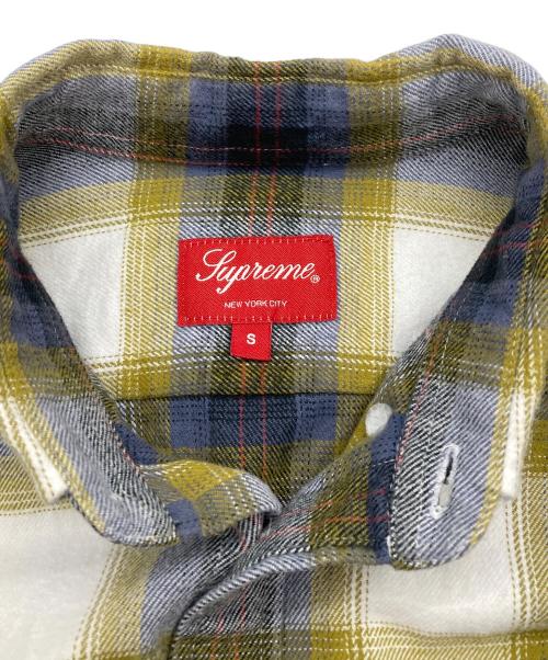 SUPREME（シュプリーム）Supreme (シュプリーム) 22SS Brushed Plaid Flannel Shirt オリーブ×ホワイト サイズ:Sの古着・服飾アイテム