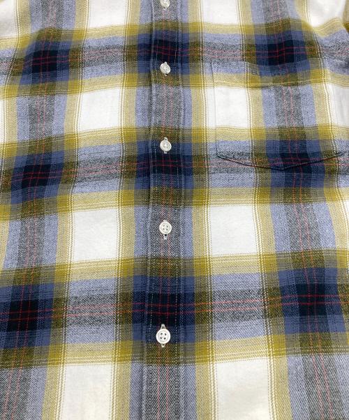 SUPREME（シュプリーム）Supreme (シュプリーム) 22SS Brushed Plaid Flannel Shirt オリーブ×ホワイト サイズ:Sの古着・服飾アイテム