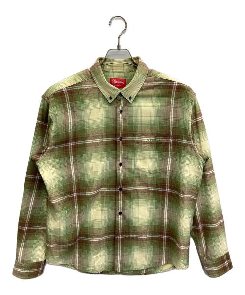 SUPREME（シュプリーム）Supreme (シュプリーム) 23SS Shadow Plaid Flannel Shirt グリーン サイズ:Sの古着・服飾アイテム