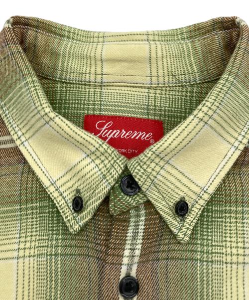 SUPREME（シュプリーム）Supreme (シュプリーム) 23SS Shadow Plaid Flannel Shirt グリーン サイズ:Sの古着・服飾アイテム