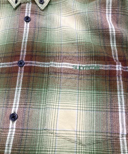 SUPREME（シュプリーム）Supreme (シュプリーム) 23SS Shadow Plaid Flannel Shirt グリーン サイズ:Sの古着・服飾アイテム