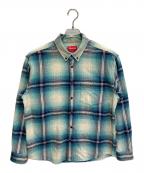 SUPREMEシュプリーム）の古着「23SS Shadow Plaid Flannel Shirt」｜ブルー