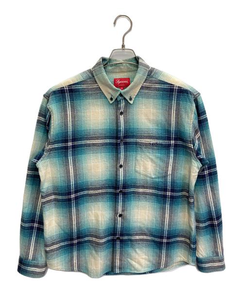 SUPREME（シュプリーム）Supreme (シュプリーム) 23SS Shadow Plaid Flannel Shirt ブルー サイズ:Sの古着・服飾アイテム