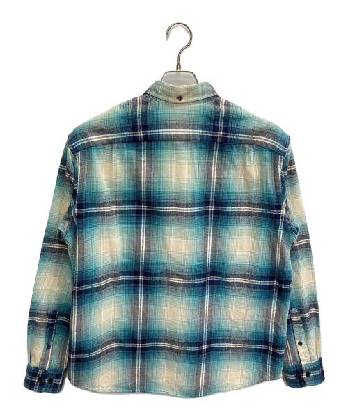 SUPREME（シュプリーム）Supreme (シュプリーム) 23SS Shadow Plaid Flannel Shirt ブルー サイズ:Sの古着・服飾アイテム