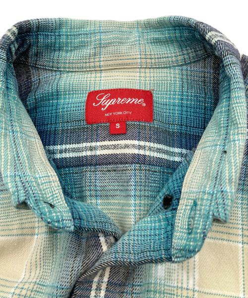 SUPREME（シュプリーム）Supreme (シュプリーム) 23SS Shadow Plaid Flannel Shirt ブルー サイズ:Sの古着・服飾アイテム