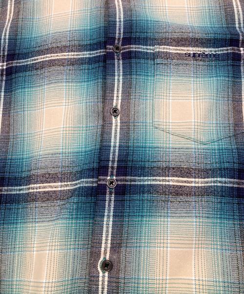 SUPREME（シュプリーム）Supreme (シュプリーム) 23SS Shadow Plaid Flannel Shirt ブルー サイズ:Sの古着・服飾アイテム